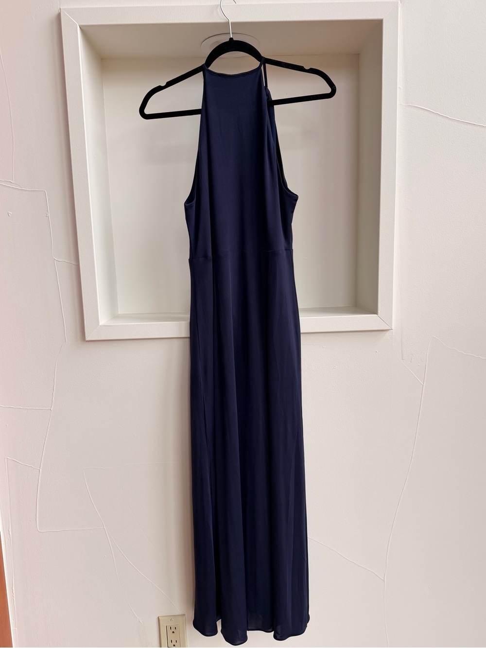 WYLDR Navy Halter Maxi Dress